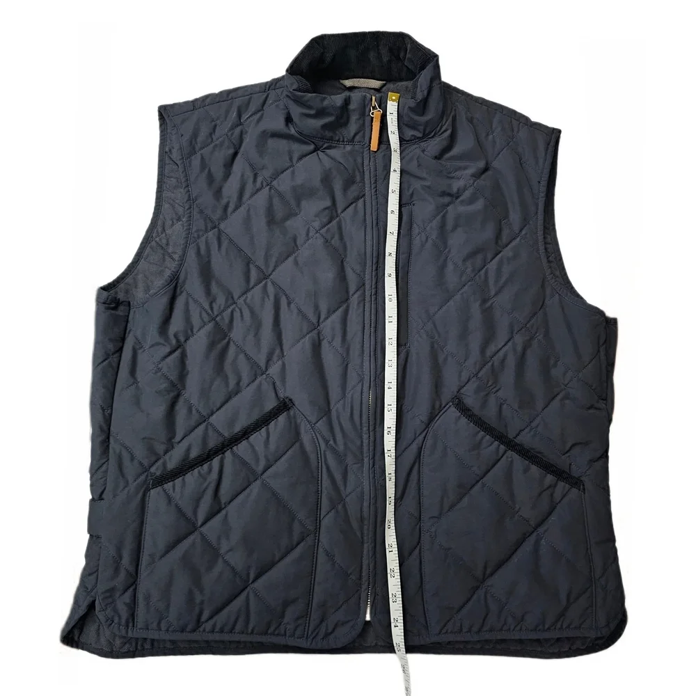 J. Crew Sussex Quilted Primaloft Vest Jacket Coat Navy Blue Men's